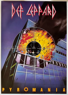 Image de Def Leppard - Pyromania - 1983 - Affiche Poster - 60x86cm
