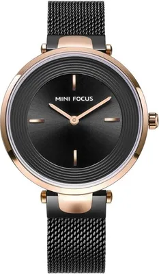 Produktbild von Mini Focus LA-23817 Damenuhr Schwarz - Eleganz für jeden Tag KP23817