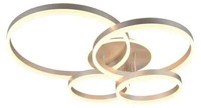 Produktbild von LED Deckenlampe, Metall, Fernbedienung, dimmbar, CCT, L 80cm