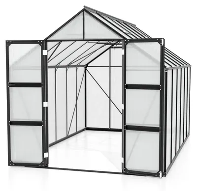 Produktbild von Vitavia Gewächshaus "Domus 9900" schwarz 9,9 m² 4 mm HKP