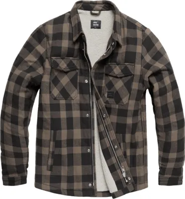 Image de Chemise Sherpa épaisse Vintage Industries, grise, 3XL