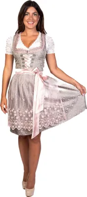 Produktbild von Trachtl - Midi Dirndl Alissa 2.Tlg Khaki/Rosa 36