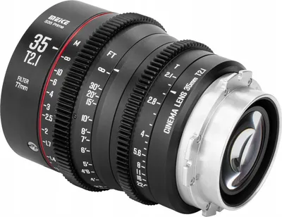 Zdjęcie produktu dla Obiektyw Filmowy Video Meike 35 mm f/2.1 - 22 FF STM do CANON EF EF-mount / MK-35T21S35-EF