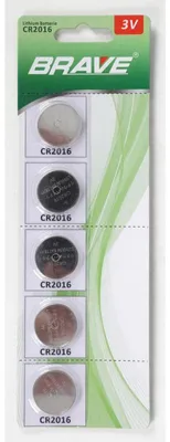 Image de 12x jeu de 5 piles bouton Lithium CR2016 3V grand emballage 60 pièces