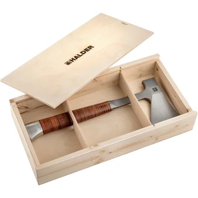 Produktbild von HALDER Handbeil Ganzstahl in Holzbox
