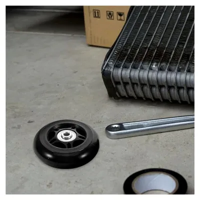 Produktbild von 2 Stück Ersatzräder für Gepäck aus Gummi und Metall, leise Rollen für Kofferreparatur