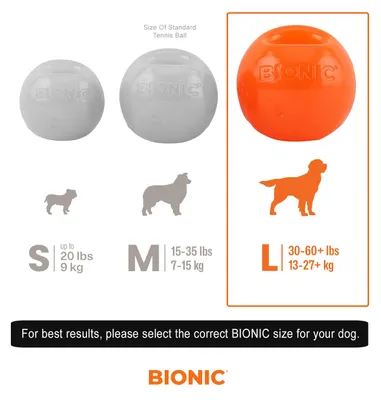 Image de Jouet pour chien BIONIC Ball, 8,2cm extrêmement résistant, flottant, sans plomb, phtalates et BPA