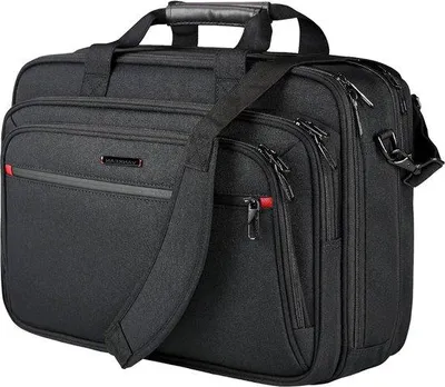 Produktbild von Famanu Laptoptasche für Laptops bis 17,3 Zoll - erweiterbar - wasserabweisend - schwarz
