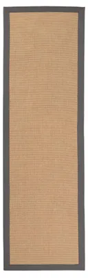 Image de carpetfine Tapis couloir Sisal Gris 70x240 cm | Tapis moderne pour le salon et la chambre à coucher
