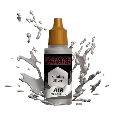 Imagen del producto de The Army Painter Warpaints: Pinturas metálicas para aerógrafo, color Plateado Brillante, pintura acrílica, líquido, 1 unidad