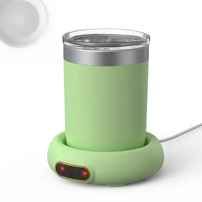 Produktbild von Intelligenter Tassenwärmer - USB-Heizuntersetzer - 10 W - Temperaturregelung - Kompakt - Für Verschiedene Tassen - Grün