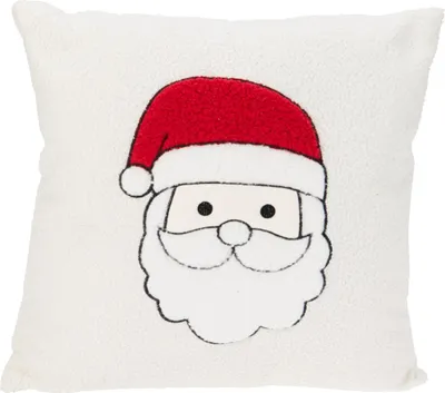 Image de Coussin décoratif, motif de Noël, blanc 44 x 44 cm