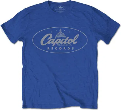 Obrázek produktu pro Capitol Records - Uni tričko s logem - šedé