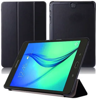 Image de Smart Cover pour Samsung Galaxy Tab A SM-T550 T551 T555 9.7 pouces Case Stand Slim Flip (Noir)