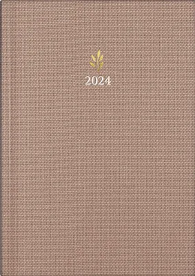 Produktbild von rido/idé 7021503724 Wochenkalender Buchkalender 2024 "Icecoffee" 2 Seiten = 1 Woche Blattgröße 14,8 x 21 cm A5 Textil-Einband