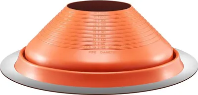 Productafbeelding van Buisafdichting voor metalen daken, geschikt voor buizen met een diameter van 10 tot 19 inch, met hittebestendige rode siliconen
