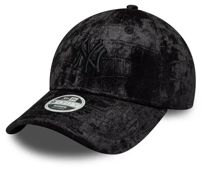 Image de Casquette New Era MLB 9FORTY, motif velours, équipe des Yankees de New York, couleur noire