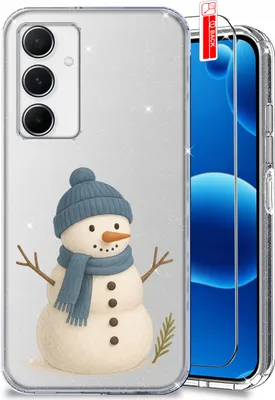 Immagine prodotto di Custodia per Samsung A05s MODELLI NATALE BABBO NATALE SCINTILLANTE CASE + VETRO
