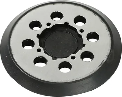Produktbild von Trade-Shop Schleifteller / Stützteller / Haftteller für Dewalt DWE 6421K, DCW 210B Exzenterschleifer / 8 Staublöcher, 4 Schraubenlöcher