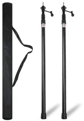 Produktbild von Solidchoice – Set mit 2 verstellbaren Campingzeltstangen aus Aluminium