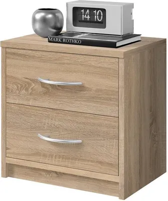 Produktbild von Nachttisch Nachtkonsole Nako Nachtkommode "Bettine II" Eiche Sonoma Nachbildung