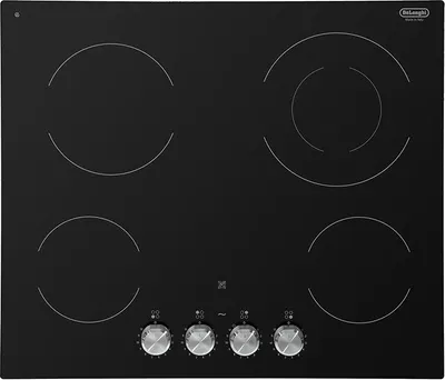 Produktbild von De’Longhi PVC 61 FK, Schwarz, Integriert, 60 cm, Versiegelte Platte, Glaskeramik, 4 Zone(n)