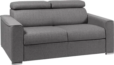 Produktbild von Vente-unique VIZIR, Sofabett, Wohnzimmer, Grau, 2 Sitz(e), Grau, Stoff