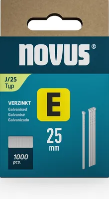 Zdjęcie produktu dla novus 044-0091 novus Tackerklammern Nägel 25 mm, 1.000 St.