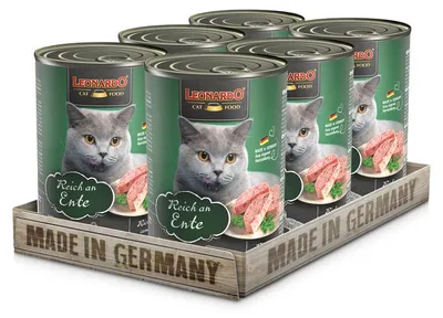 Produktbild von Leonardo Cat Food LEONARDO Reich an Ente, Ente, 400 g, Ohne Soja, Ohne künstliche Farbstoffe