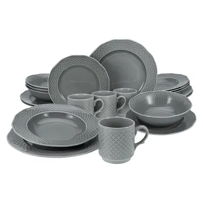 Obrázok produktu pre CreaTable, 25865, Arianne Grau, kombinovaná sada 20 dielov, porcelán