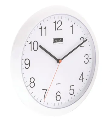 Produktbild von Wanduhr 25 cm analog Weiss
