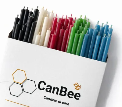 Imagen del producto de Velas de cera de abeja delgadas, 50 unidades, 5 colores, 16 cm x Ø 5 mm, para meditación