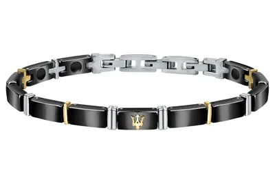 Produktbild von MASERATI BRACELET YG BLK CERAMIC 100% Edelstahl schwarz
