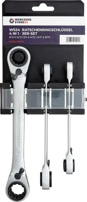 Immagine prodotto di WS24 4 in 1 Chiave per ingranaggi CrV Set di 3 8 - 19 mm - WS24-100110