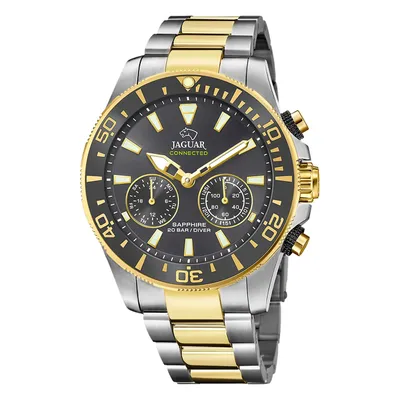 Produktbild von Jaguar Herren Multifunktion Uhr Connected Edelstahl silber gold UJ889/4