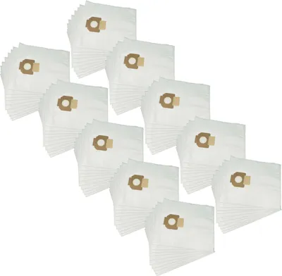 Produktbild von vhbw 100x Staubbeutel kompatibel mit Nilfisk-Alto IVB 3 M Staubsauger - 49,2cm x 37,5cm Weiß