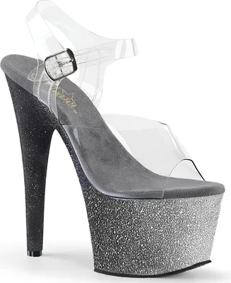 Produktbild von ADORE-708OMBRE Damen Sandale von Pleaser, Transparent , EU 35, US 5