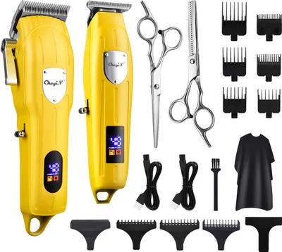 Produktbild von CkeyiN Haarschneidemaschine Profi Wasserdicht Haarschneider Herren Wiederaufladbar Haartrimmer Langhaarschneider Elektrischer Bartschneider