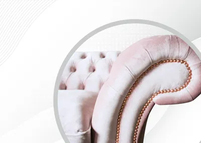 Produktbild von Chesterfield 3 Sitzer Rosa Stoff Wohnzimmer Design Couchen Polster Sofa Sofas