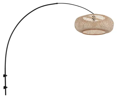 Obrázok produktu pre Steinhauer - nástenná lampa - Sparkled Light - prírodná čierna - bambus kov - E27 - 4404ZW