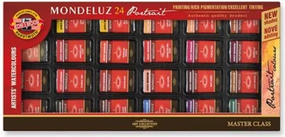 Zdjęcie produktu dla KOH-I-NOOR Mondeluz Set Portrait Zestaw farlowych 24 szt.