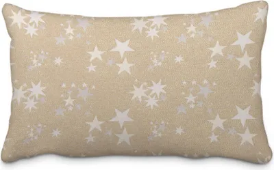 Produktbild von SCHÖNER LEBEN. Kissenhülle Sterne beidseitig gold beige 30x50cm