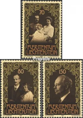 Produktbild von Briefmarken Liechtenstein 1981 Mi 770-772 (kompl.Ausg.) postfrisch Franz-Josef II.