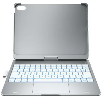 Obrázek produktu pro Pouzdro Typecase Flexbook Touch s klávesnicí pro iPad 11" (A16) 2025 / iPad 10,9" 2022, stříbrné