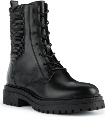 Zdjęcie produktu dla GEOX buty za kostkę IRIDEA, gładka skóra, czarne, damskie