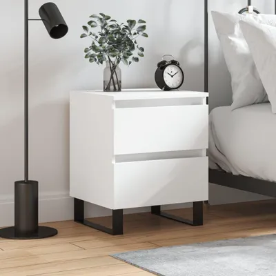 Obrázok produktu pre vidaXL Nočný stolík biely 40x35x50 cm Materiál drevo