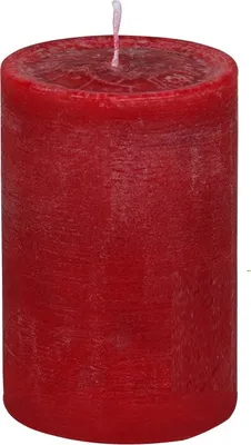 Produktbild von Rustic Stumpenkerze Stumpen Kerzen durchgefärbt Weihnachtsrot 20 x 8 cm, 1 Stück