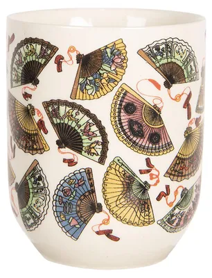 Immagine prodotto di Clayre & Eef Tasse 100 ml Beige Blau Porzellan