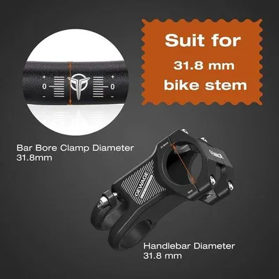 Produktbild von Famanu Fahrradlenkerhöhung Aluminiumlegierung - Länge 780 mm - geeignet für 31,8 mm Vorbau - mehrere Neigungsoptionen 55 mm