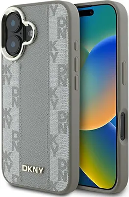 Obrázok produktu pre Etui Dkny Checkered Pattern Magsafe Na Iphone 16 - Beżowe